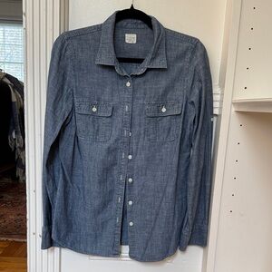J. Crew Denim Button-Up Shirt